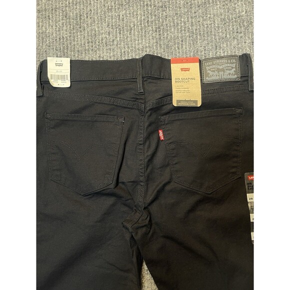 Levis 315 Shaping Bootcut Jeans Women Size 29x30 Stretch Black Mid Rise Slimming - Picture 7 of 7